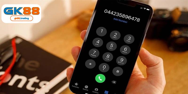 GK88 yêu cầu người chơi dùng số điện thoại chính chủ khi đăng ký cá cược